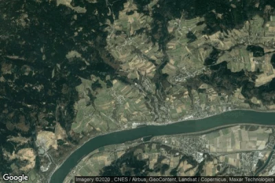 Vue aérienne de Marbach an der Donau