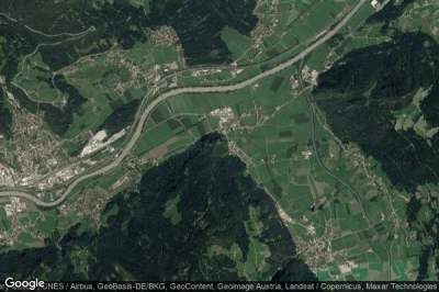 Vue aérienne de Strass im Zillertal