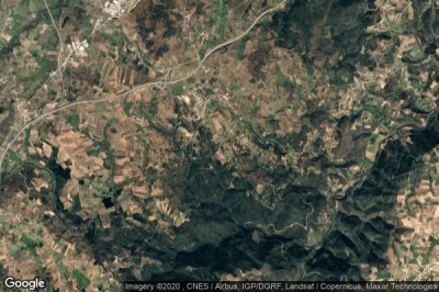 Vue aérienne de Bragança