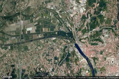 Vue aérienne de Coimbra
