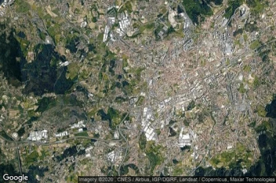 Vue aérienne de Braga (Maximinos)