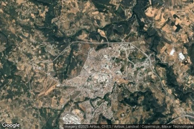 Vue aérienne de Bragança (Sé)