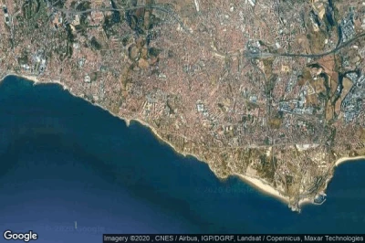 Vue aérienne de Parede