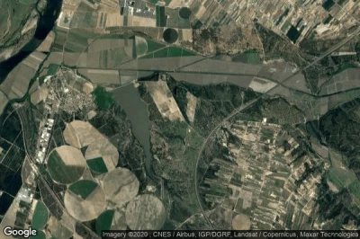 Vue aérienne de Muge