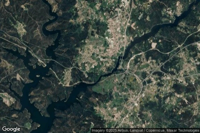 Vue aérienne de Santa Comba Dão