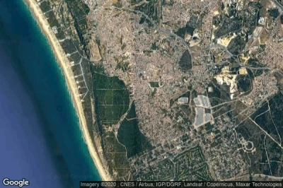 Vue aérienne de Charneca de Caparica