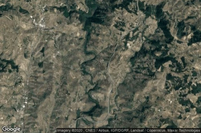Vue aérienne de Alvações do Corgo