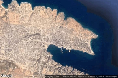 Vue aérienne de Tobruk