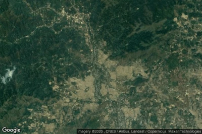 Vue aérienne de Ban Wat Pa