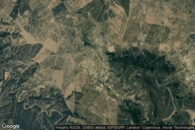 Vue aérienne de Santiago de Alcantara