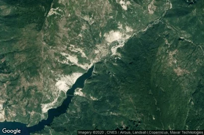 Vue aérienne de Opština Debar