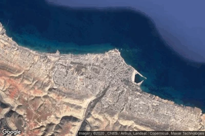 Vue aérienne de Darnah