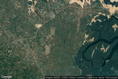 Vue aérienne de Madimba