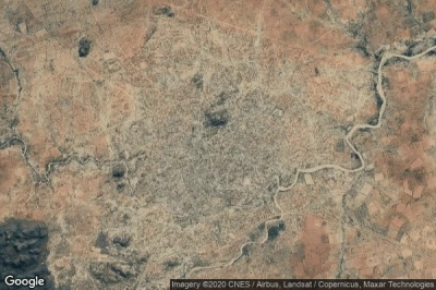 Vue aérienne de Thamaga