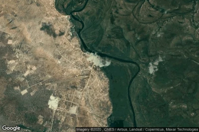 Vue aérienne de Shakawe