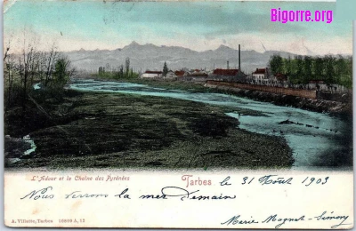 Rives de l'Adour à Tarbes