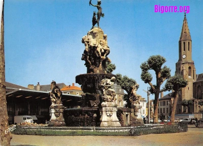 Fontaine de la Place Marcadieu à Tarbes