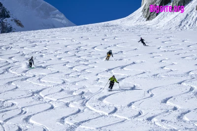 Ski hors-piste en Vallée Blanche / photo Cie des guides de Chamonix