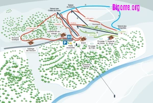 plan des pistes