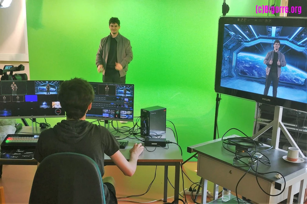 Atelier fond vert des Immersions Digitales 2020 à l'IUT de Tarbes
