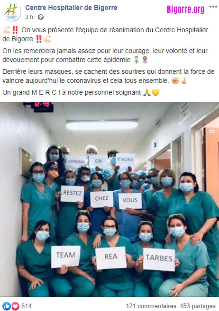 Le post du Centre Hospitalier de Bigorre à Tarbes