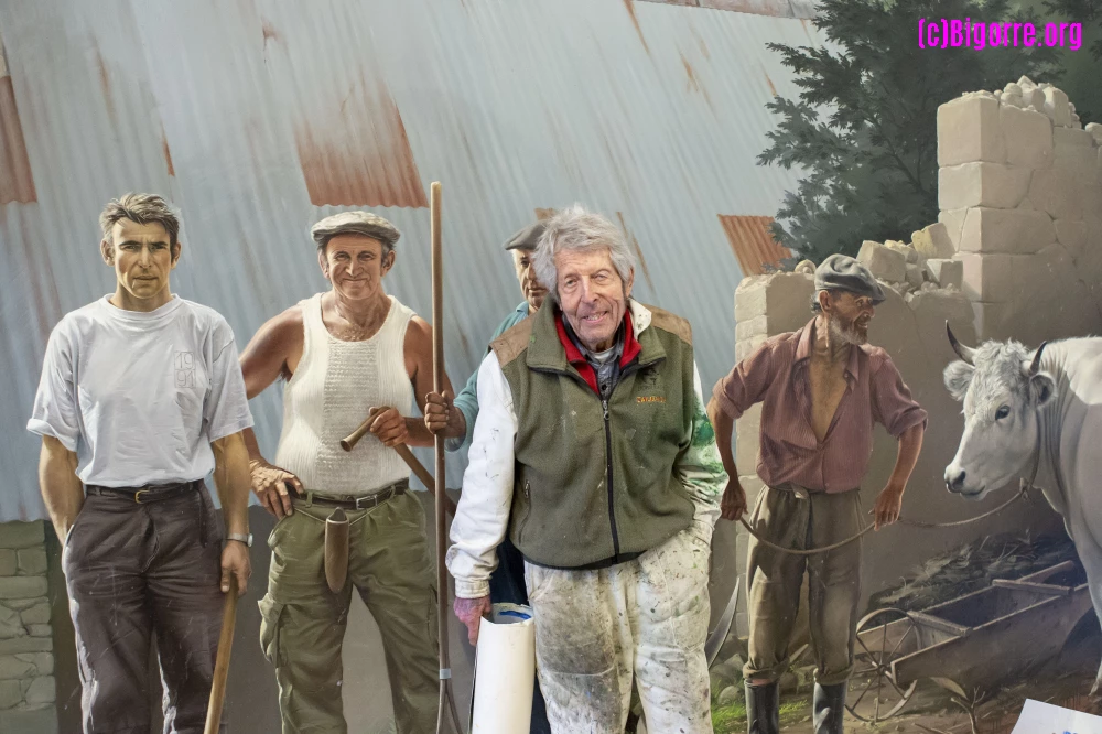 Bruno Schmeltz dans son atelier de La Séoube, entre Campan et Aspin