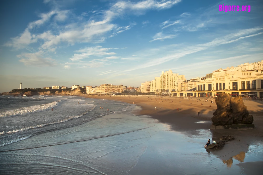 Grande plage à Biarritz