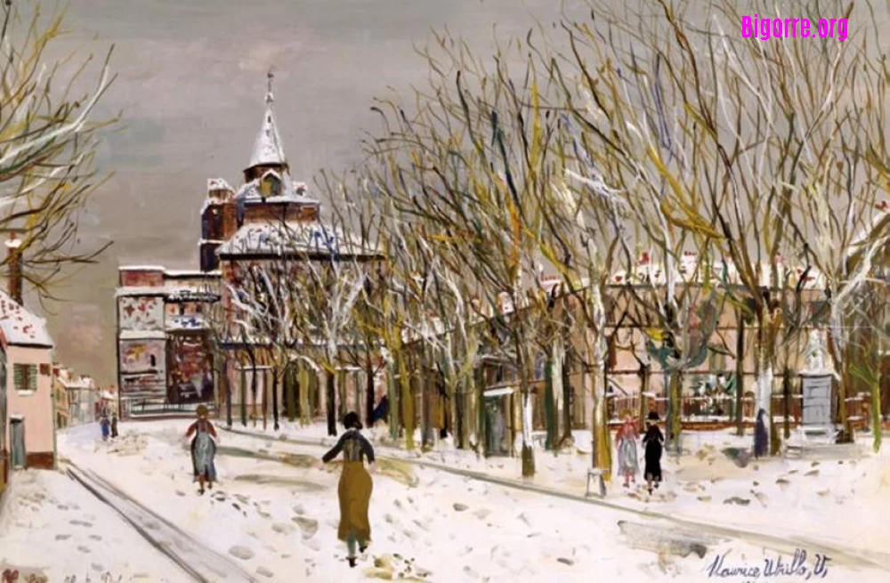 la cathédrale de La Sède à Tarbes, peinture de Maurice Utrillo