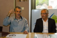 26/04/12 : Bruno Spiesser et Michel Pelieu présentent le Cid à Gavarnie, photo de Stéphane Boularand (c)Bigorre.org