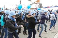 15/03/13 : Flashmob à La Mongie contre le cancer du colon