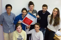 27/01/15 : Les étudiants du département MMI de l'IUT de Tarbes préparent les Immersions Digitales, photo de Stéphane Boularand (c)Bigorre.org
