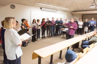 Le Choeur de Tarbes à L'IUT de Tarbes, photo de Stéphane Boularand (c)Bigorre.org