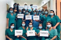 L'équipe médicale du service de réanimation du Centre Hospitalier de Bigorre à Tarbes