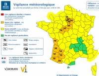 Fortes pluies et orage sur les Hautes-Pyrénées qui restent en vigilance orange