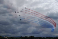 Entrainement de la Patrouille de France au-dessus de l’Aérodrome de Tarbes-Laloubère