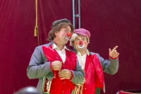 Les clowns du cirque Rico-Zavatta/ photo de Stéphane Boularand (c)Bigorre.org