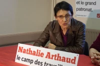 Nathalie Arthaud à Tarbes/ Stéphane Boularand (c)Bigorre.org