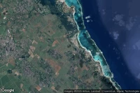 Vue aérienne de Belle Mare