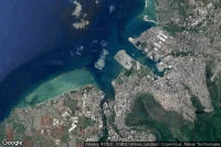 Vue aérienne de Bain des Dames