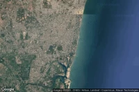 Vue aérienne de Puducherry