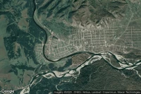 Vue aérienne de Ust-Koksa