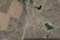Vue aérienne de Akzhal