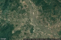 Vue aérienne de Chiang Khong