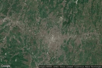 Vue aérienne de Sukabumi