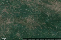 Vue aérienne de Manonjaya