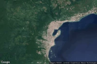 Vue aérienne de Luwuk