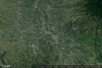 Vue aérienne de Cikajang