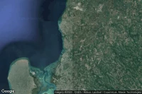 Vue aérienne de Santa Cruz
