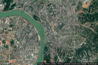 Vue aérienne de Zhuzhou