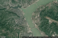 Vue aérienne de Wanxian